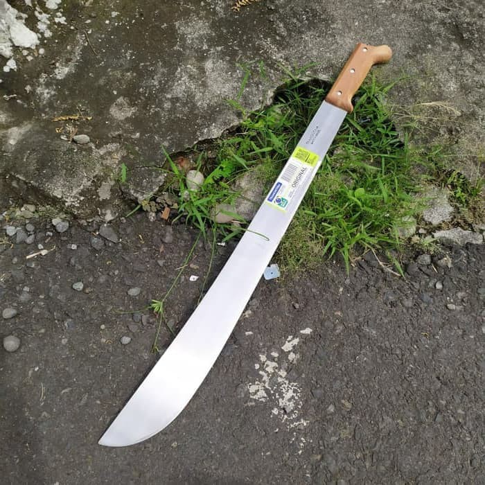 Machete 22 inchi / 55 cm Tramontina Latin Survival 26627/022 Wood Handle Original Brazil