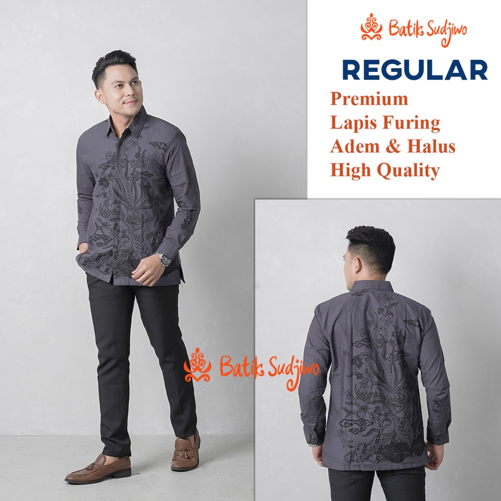 Atasan Kemeja Batik Pria Regular 1036