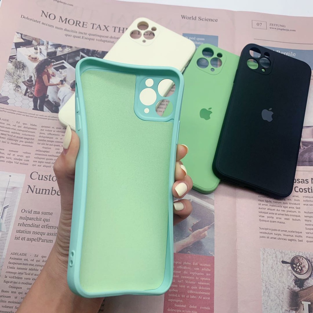 Terlihat seperti iphone 12, silikon lembut dengan bulu di dalam, cocok untuk Casing iPhone 11 Pro Max 6 6 s 7 8 SE2 2020 X XS XR XSMAX 7Plus 8P Anti-fouling shell pembersih Casing