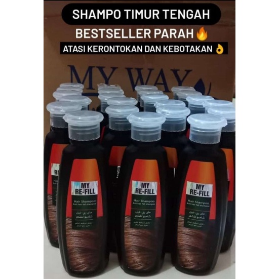 My Way Re-Fill Shampoo Hair Treatment/Perawatan Rambut Rontok Myway.