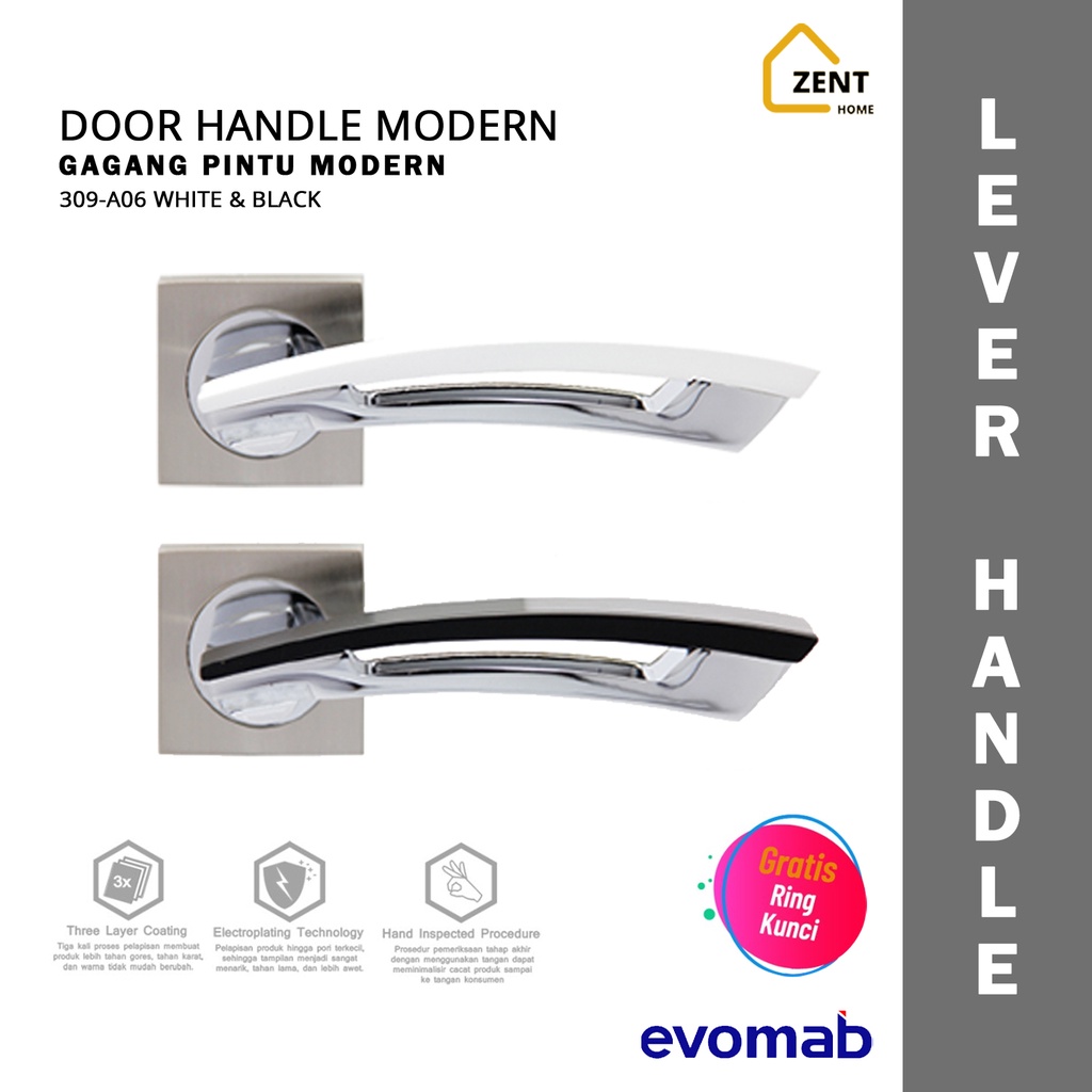 evomab Lever Handle Gagang Pintu Modern Minimalis 309-A06