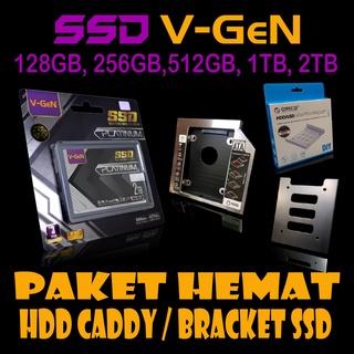 SSD 128GB 256GB 512GB 1TB V-GeN 120GB 240GB 480GB 960GB VGEN + HDD Caddy 12.7 mm 9.5 mm Bracket PC