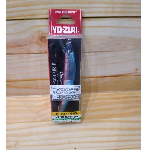 Umpan Pancing Yozuri Crystal Minnow Long Cast 90mm