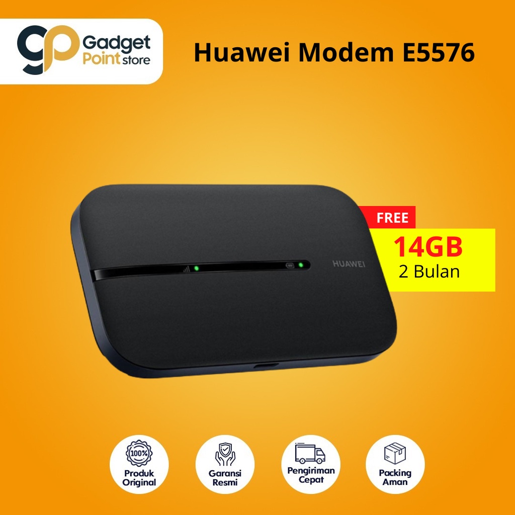 MODEM | MIFI 4G LTE Huawei E5576 Unlock Free T-Sel - Garansi 3 tahun