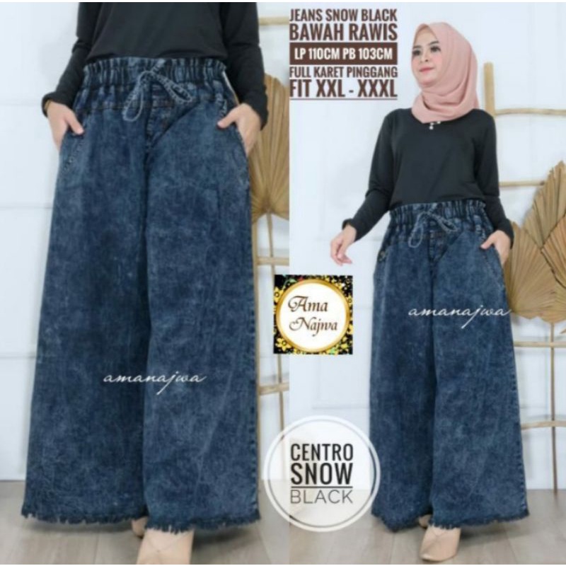 Kulot Jeans Pinggang Karet