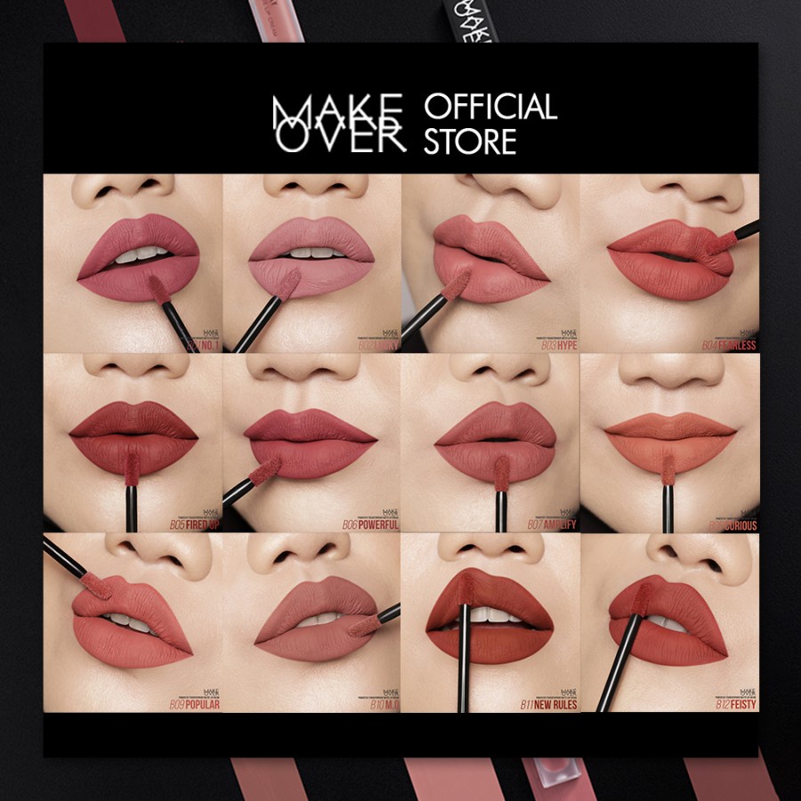 ✦SINAR✦ Make Over Powerstay Transferproof Matte Lip Cream