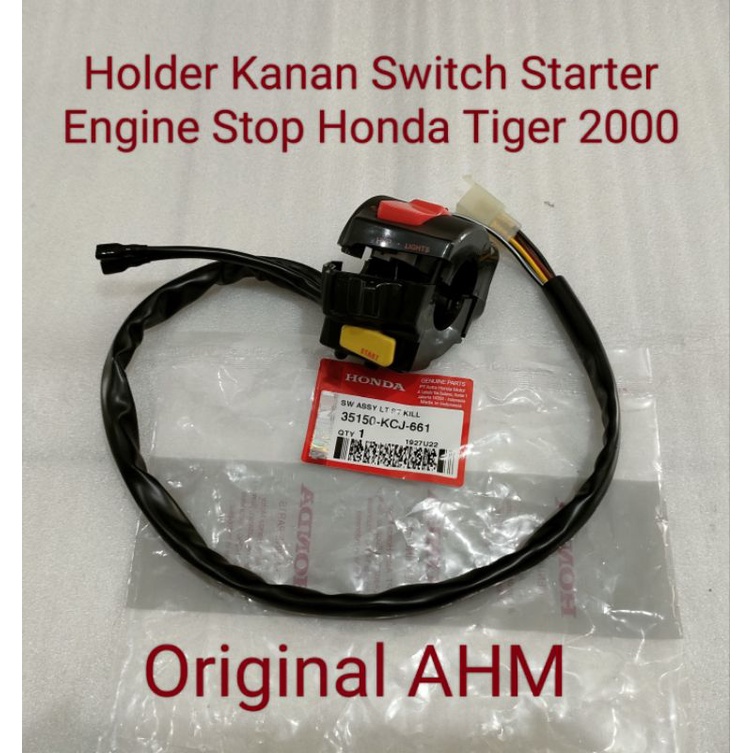 Holder Kanan Switch Starter Engine Stop Honda Tiger 2000 Ori AHM 35150KCJ661