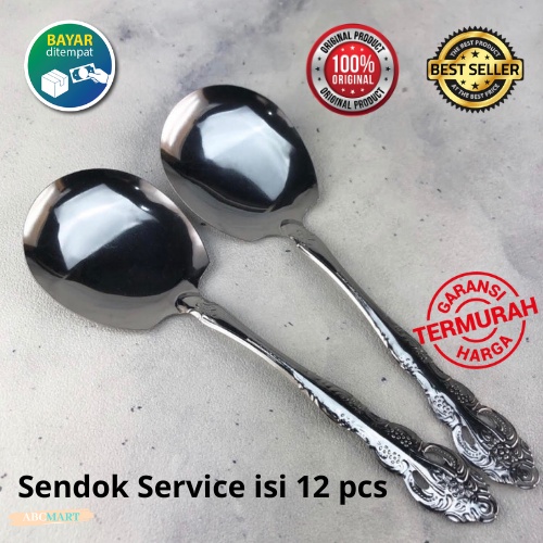 [BISA COD] PROMO Sendok Saji Service Wayang Isi 12 pcs Stainless Tebal Sendok Lauk Sendok Pesta Sendok Service Sendok Prasmanan Sendok Sayur Centong Kuah Centong Sayur Berkualitas Murah Terjangkau