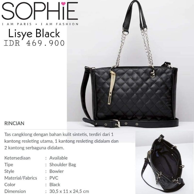 TAS SOPHIE MARTIN PARIS LISYE BLACK