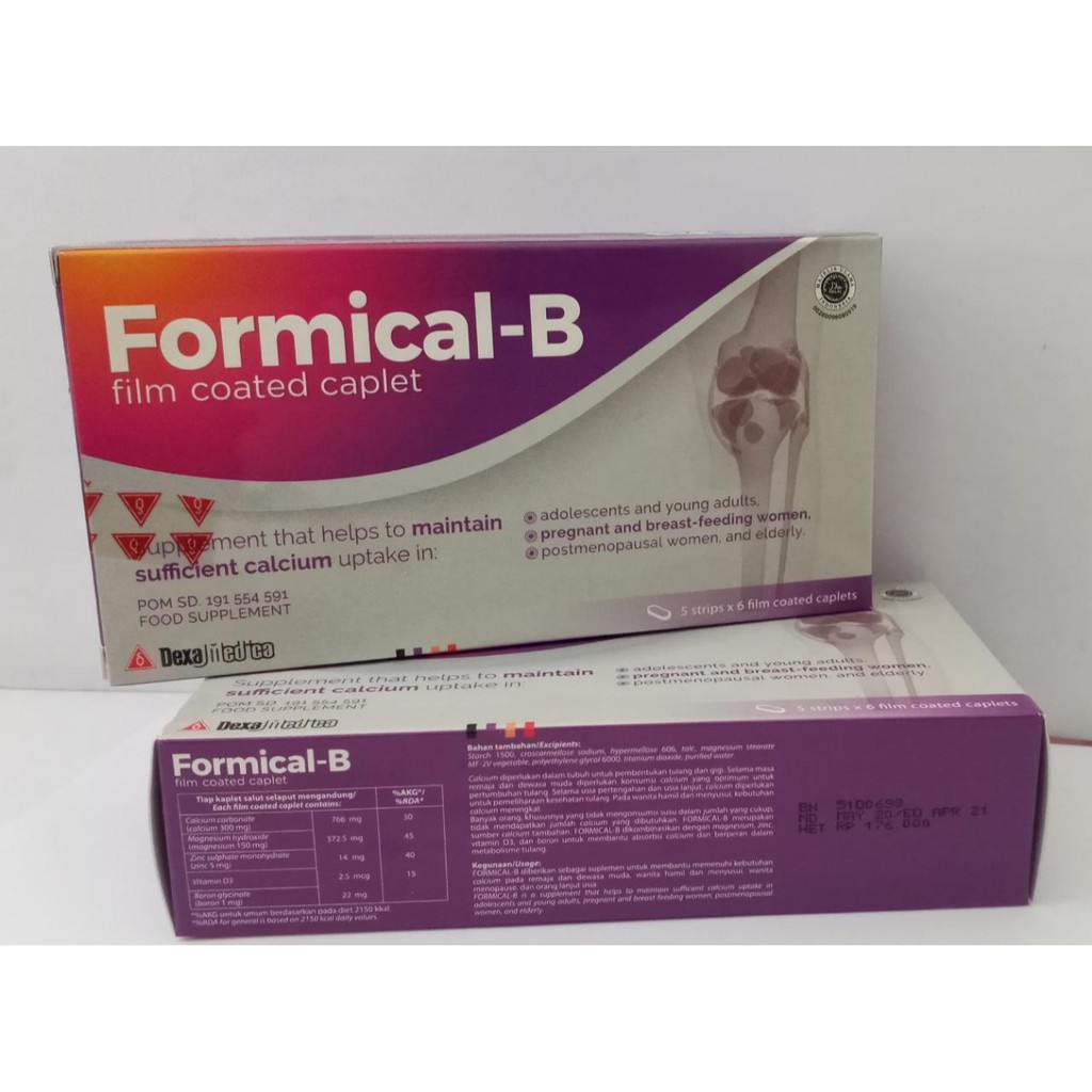 FORMICAL B FORMICAL-B PER BOX - MEMENUHI KEBUTUHAN KALSIUM