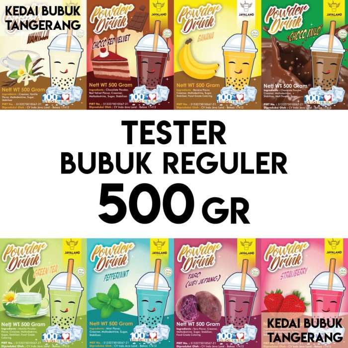 

(BISA COD) Bubuk Minuman Bubble Drink Murah Berkualitas Javaland TESTER 500gr