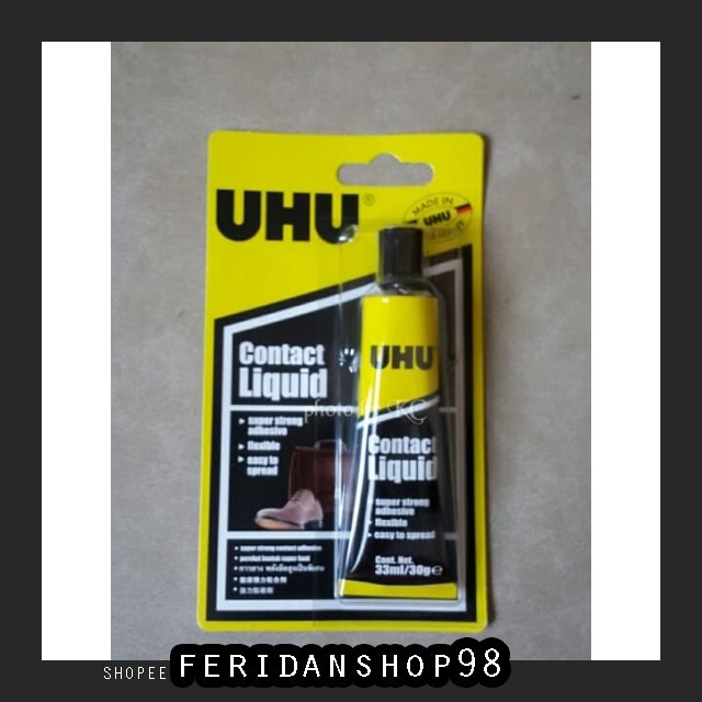 

BT988 ATK67 UHU CONTACT BEST LIQUID LEM KAIN LEM KARET SEPATU LEATHER RUBBER 33ML BY FERIDANSHOP98