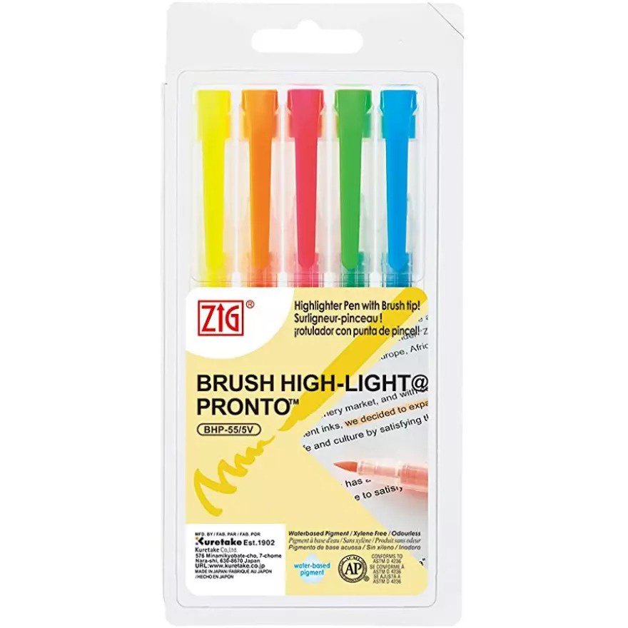 

ZIG BRUSH HI-LITE Set 5 Color (BHSC-55V)