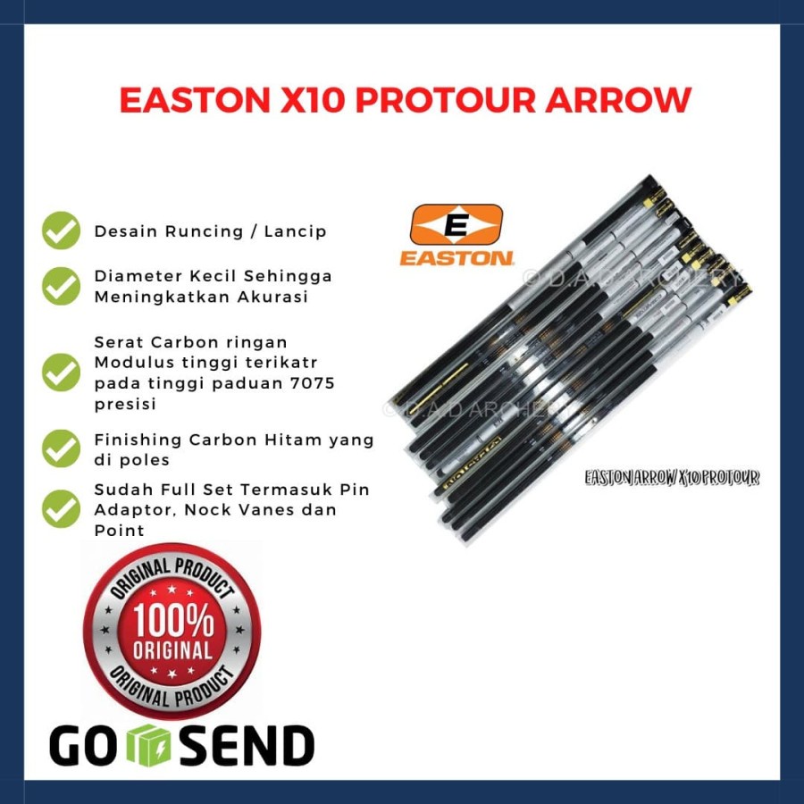 EASTON ARROW X10 PROTOUR / untuk COMPOUND / PANAHAN