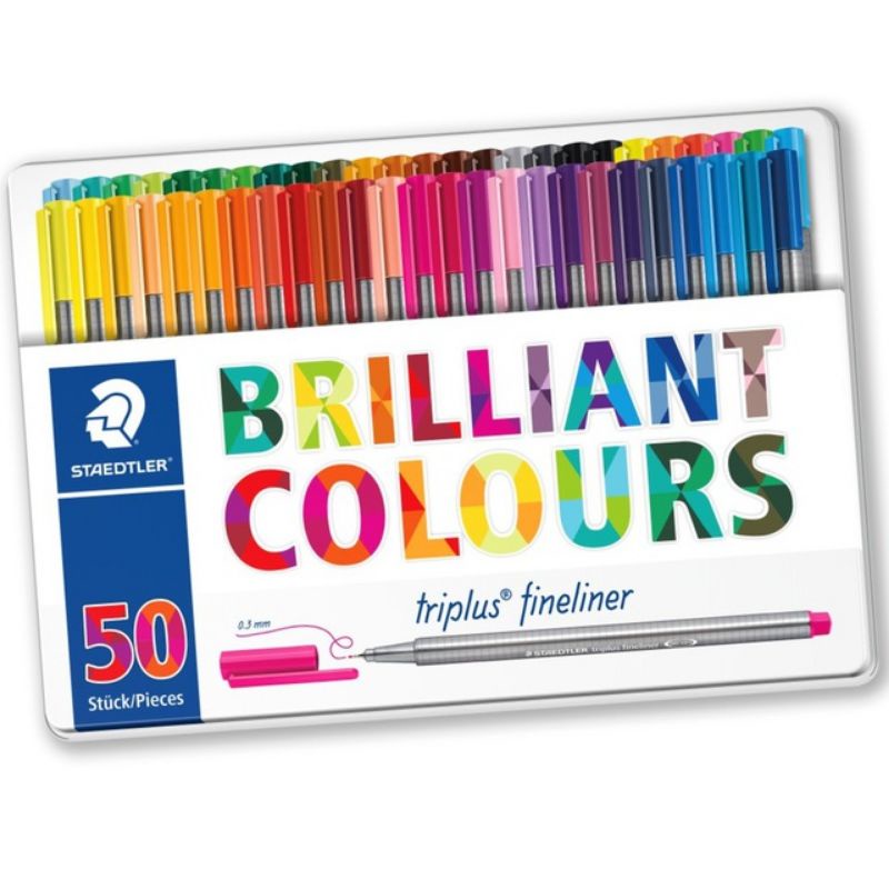 

Staedtler Triplus Fineliner 334 M50 isi 50 set pulpen