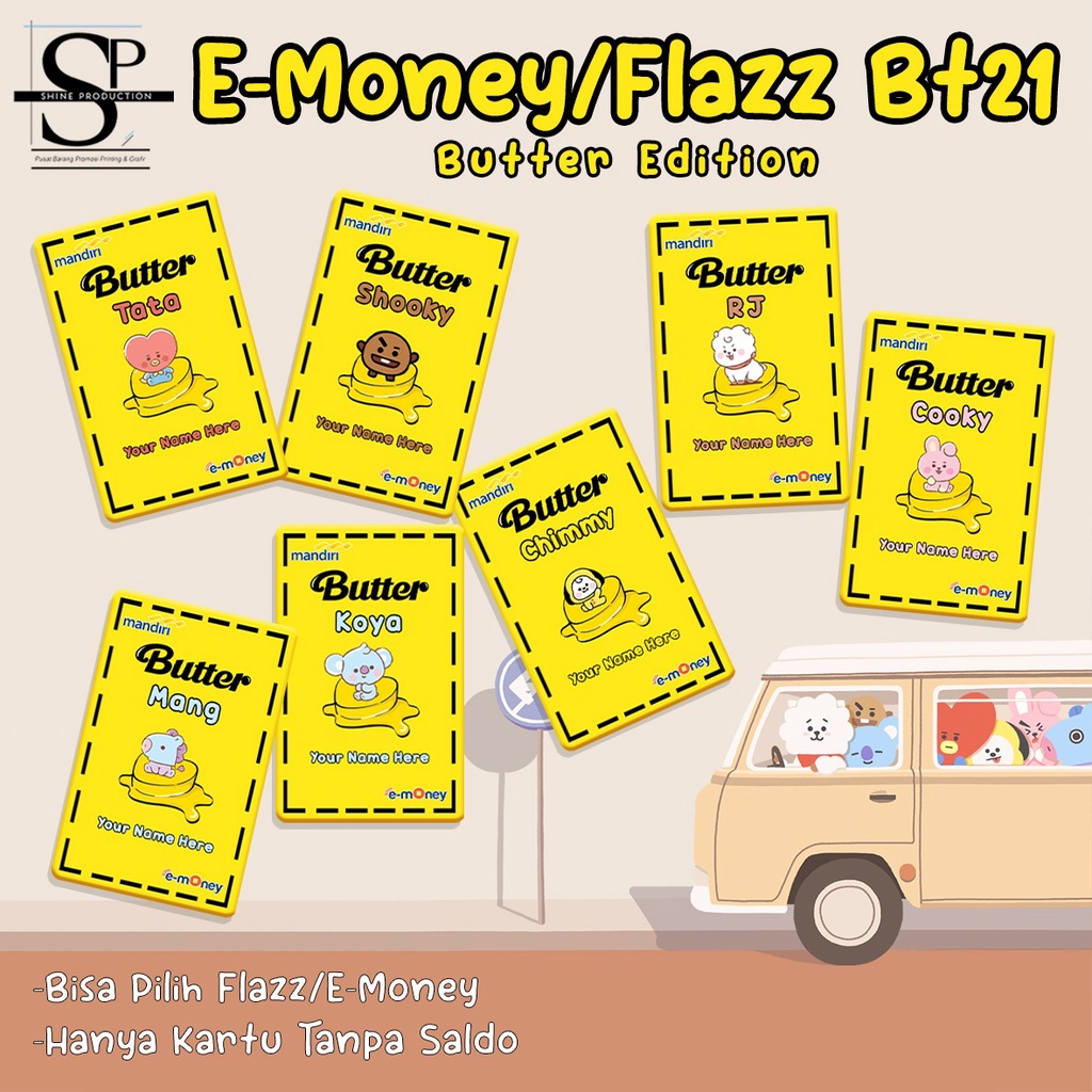 Emoney Flazz Bt21 Custom Nama