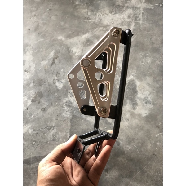 tralis set kupingan cnc pnp shock depan ninja