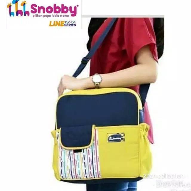 SNOBBY SNOOBY TPT 1672 1673 Tas kecil dan medium line series saku kerut - JB