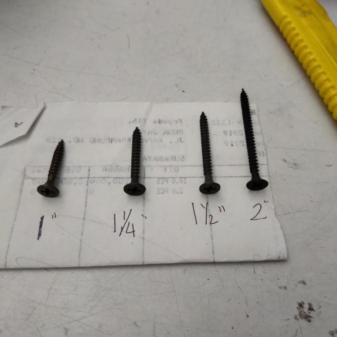 paling diminati] Sekrup gypsum 2 inch. sekrup baja hitam plus