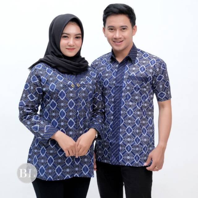 WOU BATIK KAMARATIH COUPLE Modern Pasangan,Sarimbit,Baju Batik Modern,Batik Couple Kekinian