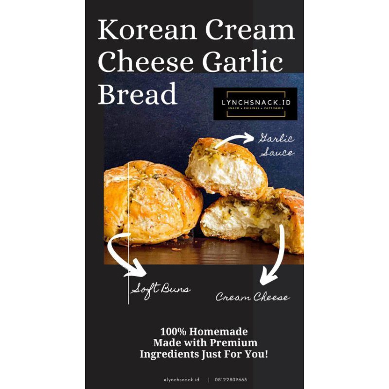 

Korean Cream Cheese Garlic Bread