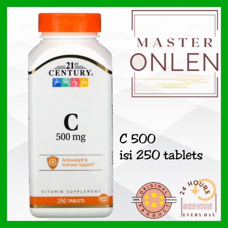 Vitamin C 500 mg 21st Century 250 tablet Vit C 500mg Usa