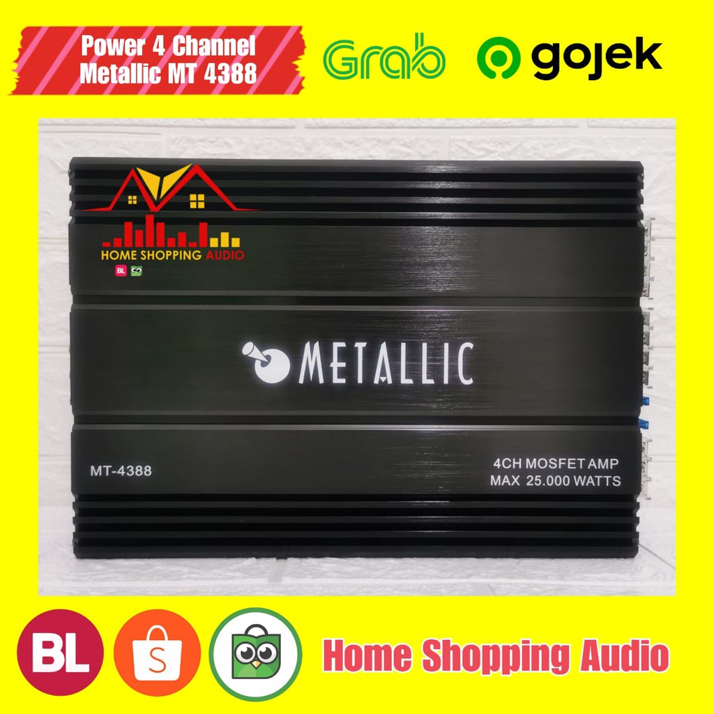 Power 4Channel Metallic MT 4388 Power 4CH Metallic MT-4388 Original like new