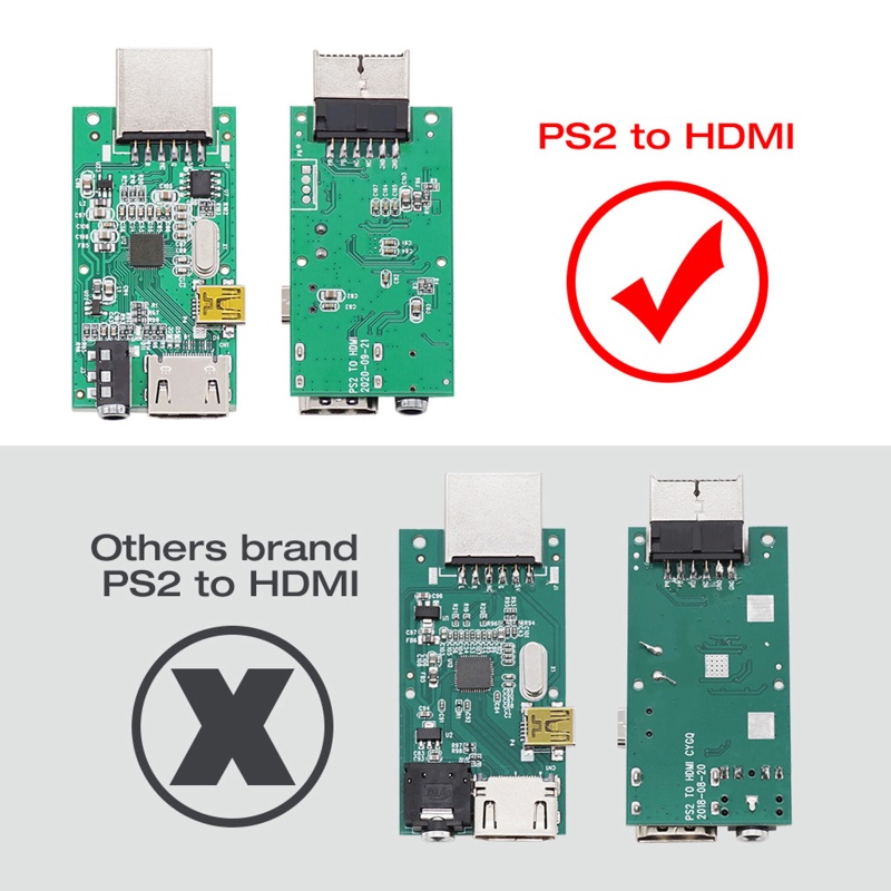 Btsg 480i/480p/576i ForPS2 Ke HDMI-compatibale Video Converter Adapter Dukungan Untukps2 Mode Display HDTV Kabel Adapter