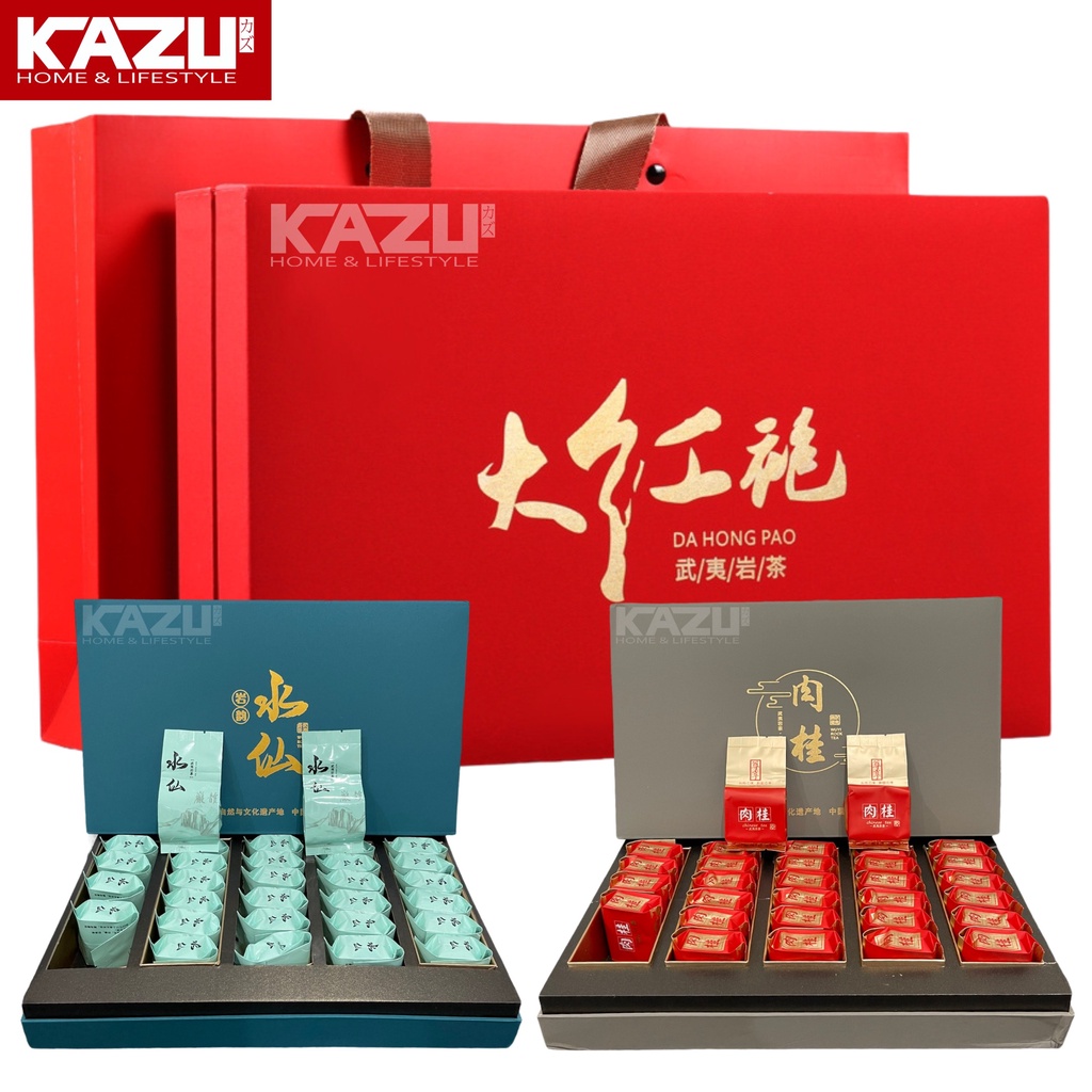 KAZU CHINESE TEA PREMIUM D5 WUYI ROCK TEA 30PACK 250GRAM DAUN TEH CHINA SOUVENIR KADO GIFT