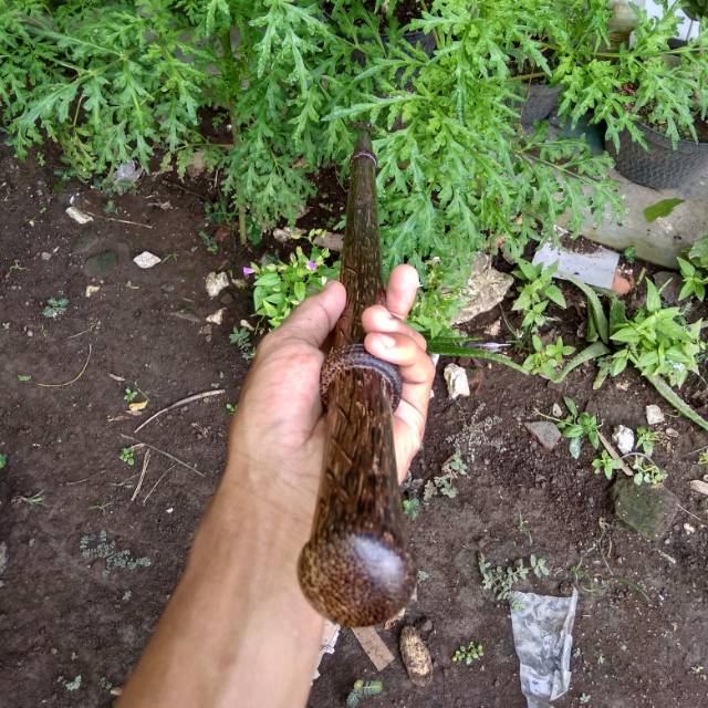 Tongkat komando kayu liwung