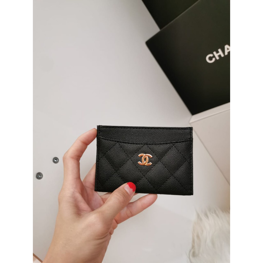 CHANEXXX CARD HOLDER CAVIAR#KULIT ASL 3 WARNA SEMPREM