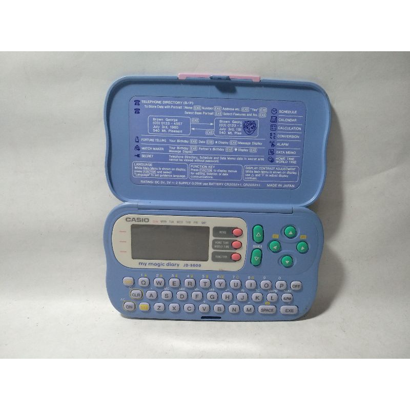 

Kalkulator Magic Diary Calculator Fortune Teller Telling Calendar Match Maker Schedule Alarm Secret Casio Jadul Lawas Klasik Antik Jebot Matot Loak Seken Vintage Bekas Jadulan Baheula Oldies Classic Toys