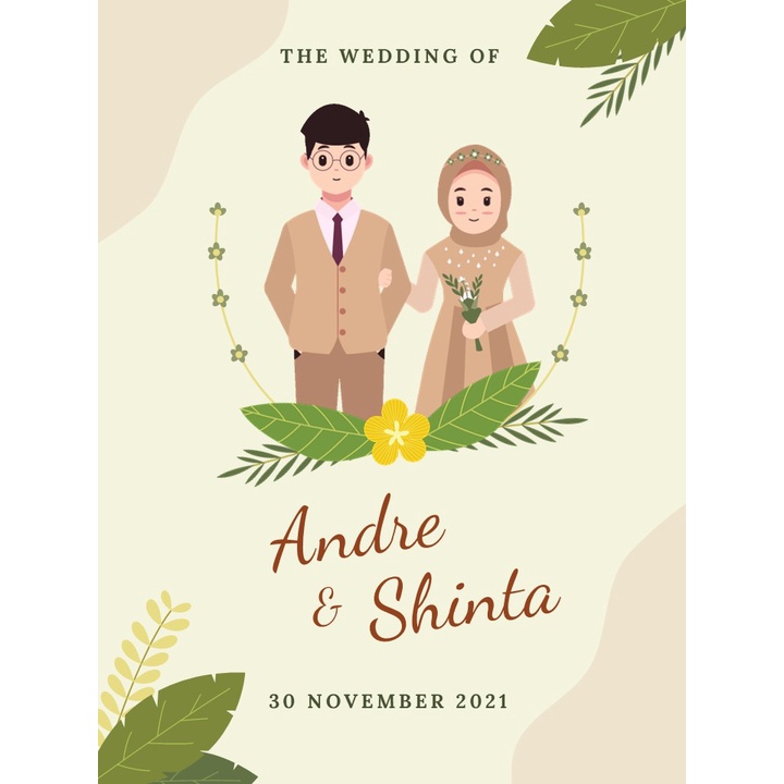 Undangan Digital Video Pernikahan Animasi TEMA-10