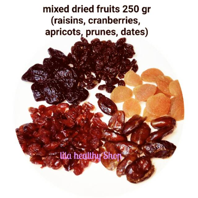 

MIXED DRIED FRUITS 250 GR