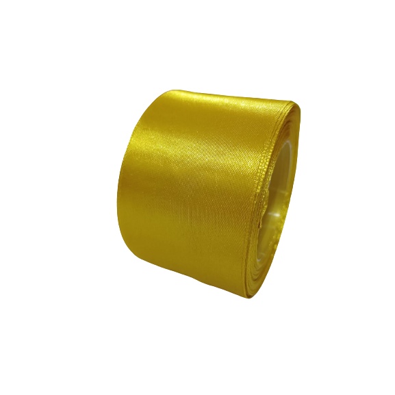 Pita Satin Gold 2inch / 5cm Per Roll