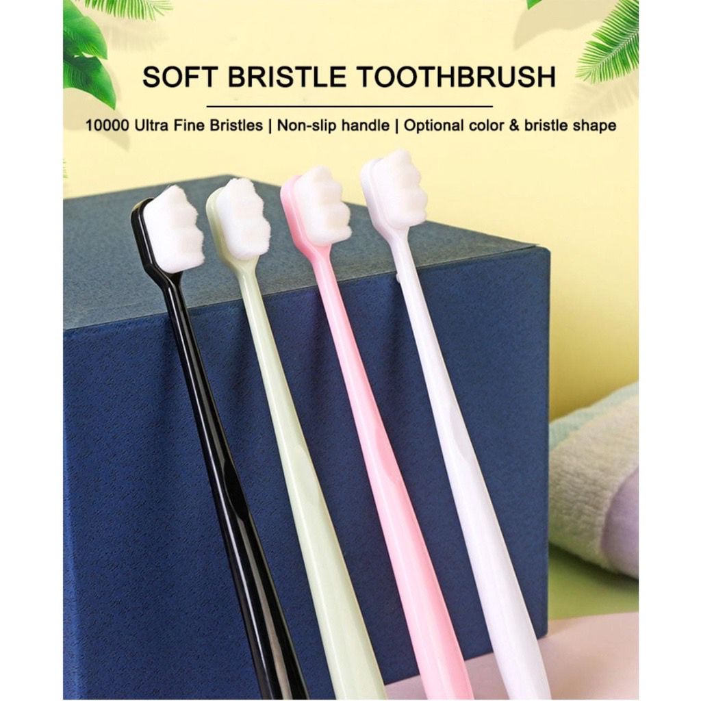 1234OS - Ultra Soft Sikat Gigi Serat Bulu Halus Sangat Lembut - Toothbrush Nano .