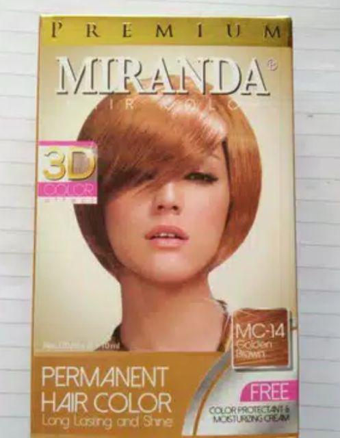  cat  pewarna rambut  coklat  Premium Miranda  Hair Color 