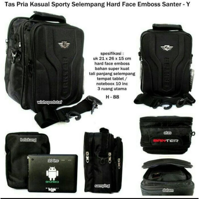 tas slempang santer keren terlaris termurah For ipad 10inch