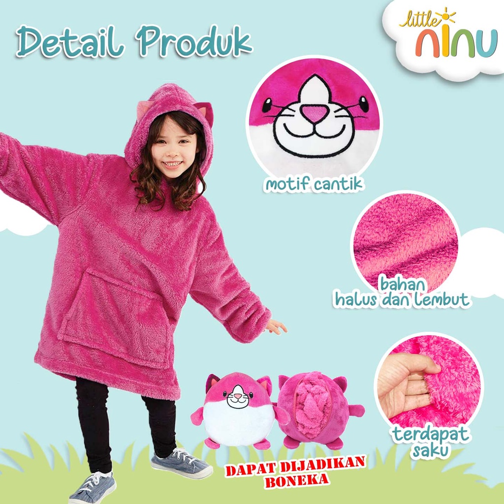 Little Ninu Jaket Hoodie Jumper Boneka Anak 0006