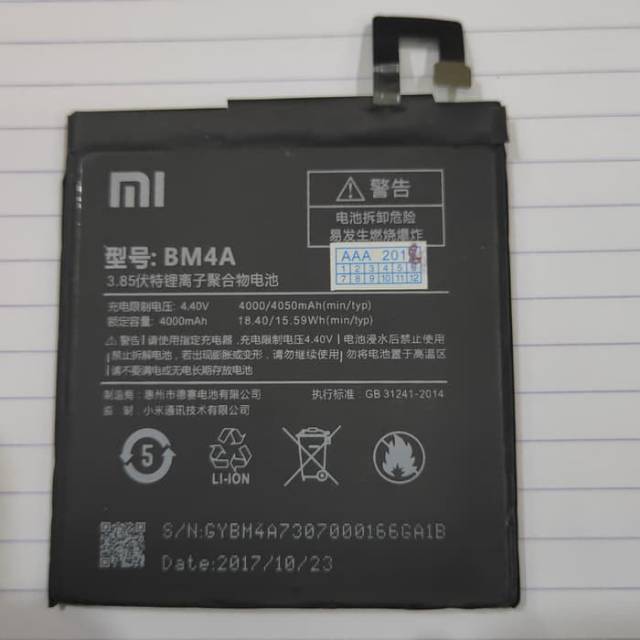 Baterai XIAOMI REDMI PRO BM4A ORIGINAL 100%