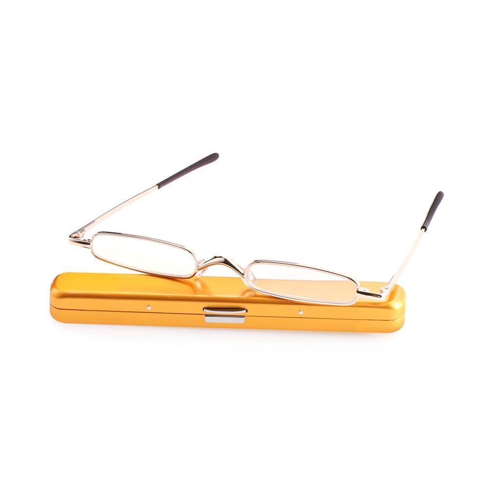 Nanas Kacamata Baca Mini Kekuatan+1.0~4.0 Slim Spring Hinge Anti-Blue Light Reading Glasses Presbyopic Glasses Blue Light Blocking