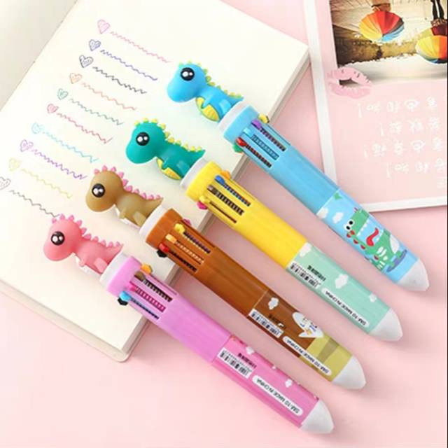 

Ready Stock!! Pulpen 10 Warna/Pulpen Mekanik 10 Warna/Ballpoint Dengan 10 Warna Tinta.