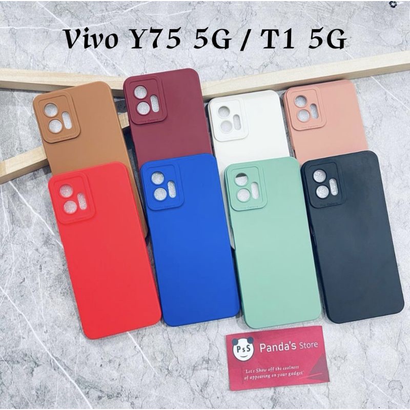 Softcase Pro Camera Vivo T1 5G / Y75 5G Candy Case Full Color 3D Silikon TPU