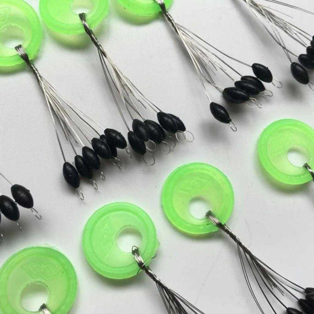 Nickolas1 Alat Pancing Kacang Luar Angkasa 600 Pcs Carp Fishing Fly Fishing Float Pancing Tali Berhenti Pelampung Pancing Oval