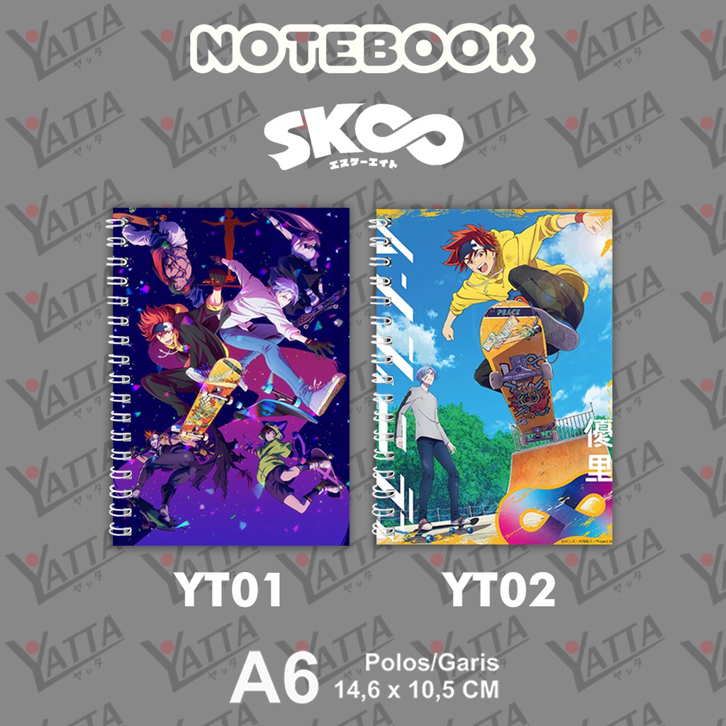 

Notebook Anime Ukuran A6 10,5 cm x 14,8 cm SK8 YOTAKUSHOP