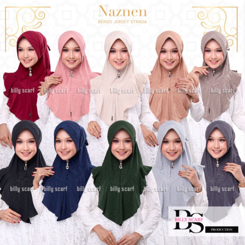 Jilbab Naznen ORI Billy scarf hijab instan/ kerudung
