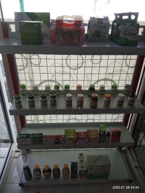 Rak Minimarket Starting T.120cm Backmesh Shelv 20cm Fullset Anddisplay