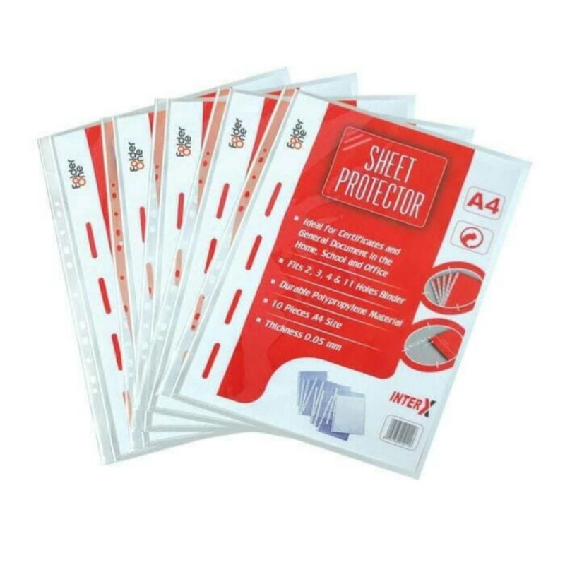 

Pelindung Kertas - Paper Protector Ukuran A4 x 12 Pcs