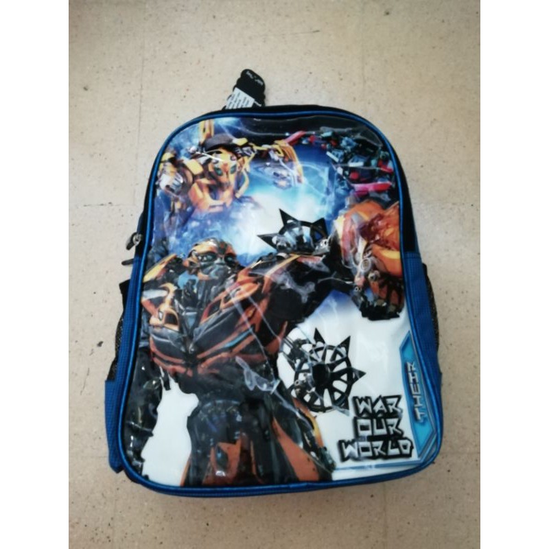 Tas Sekolah Anak Laki - Laki Tas Sekolah SD Tas Transformer - Biru