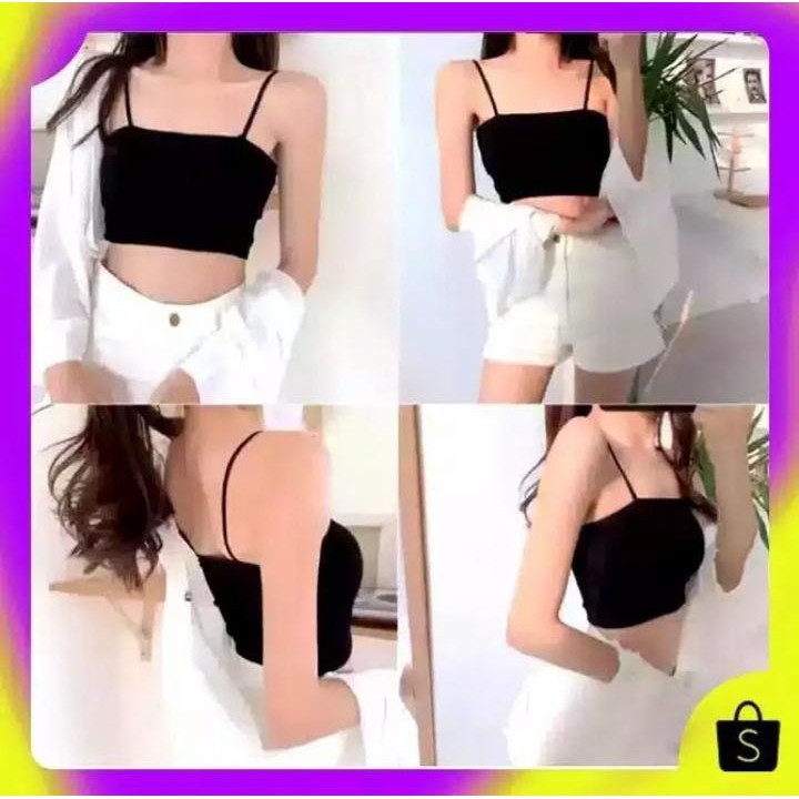 TankTop Wanita Polos / TankTop Wanita Tali Kecil / Tank Top Crop-2